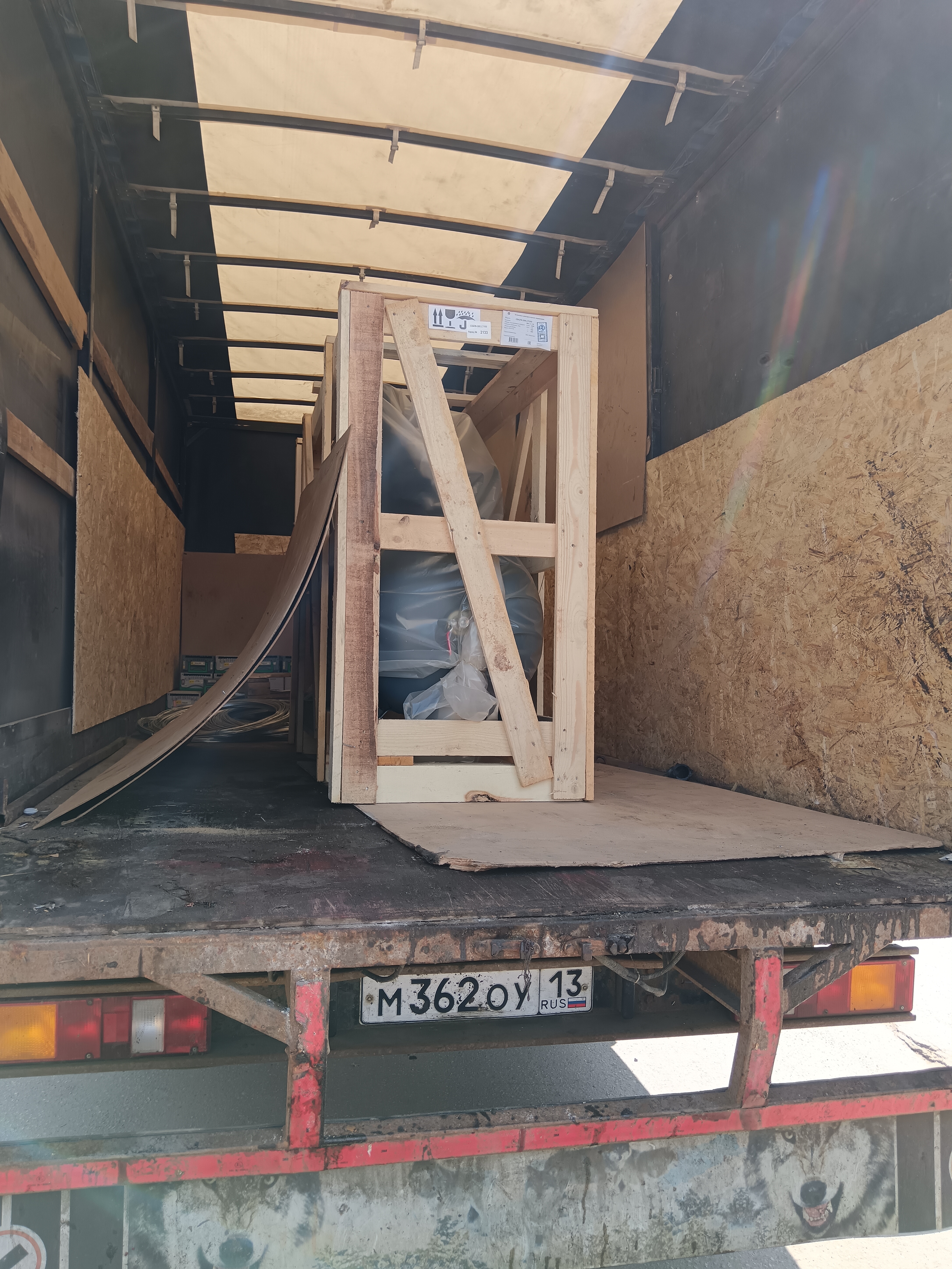 Отгрузка поршневого компрессора Remeza СБ4/Ф-500.LT100 в г. Нижний Новгород